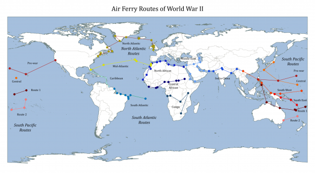 Air Ferry Routes of World War II