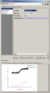 fit origin atan function