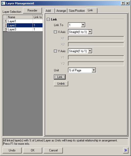 origin linked axis - link