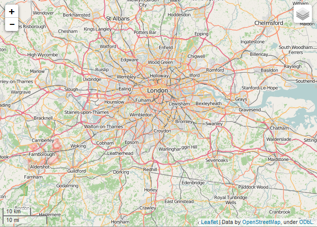 Folium Map Tiles - open street map
