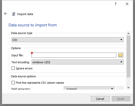SQLite Import csv - import_loading_screen