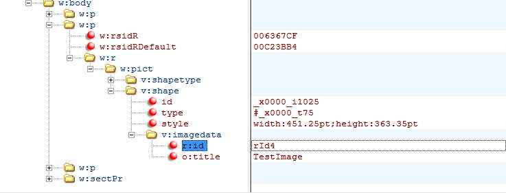 How Word Files Store Images - paragraphs - image