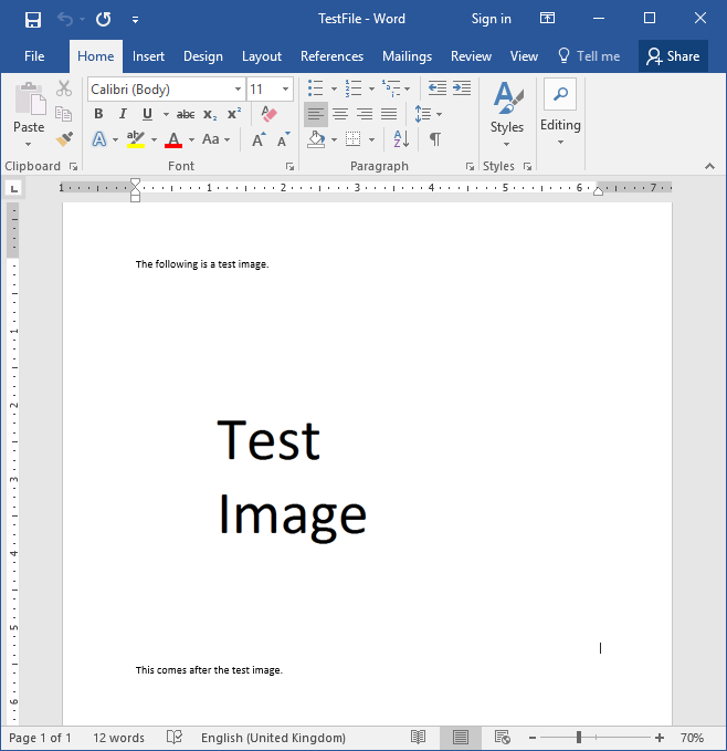How Word Files Store Images - test word file