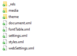 How Word Files Store Images - inside word folder