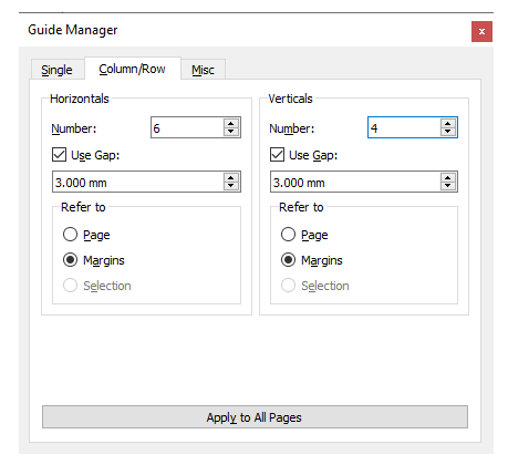 Scribus Guide Manager