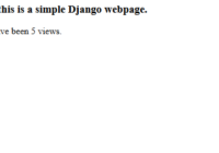 simple django app - resulting page